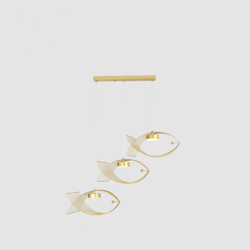 Moderner Acryl-Fisch-kreativer Design-LED-Kronleuchter 