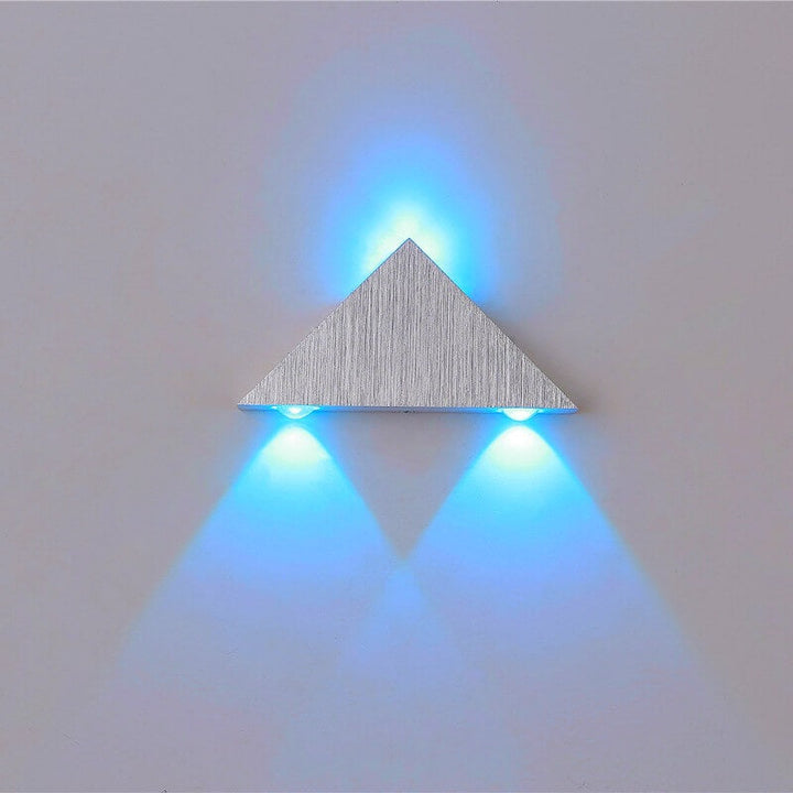 Applique murale LED en aluminium triangle créatif moderne 