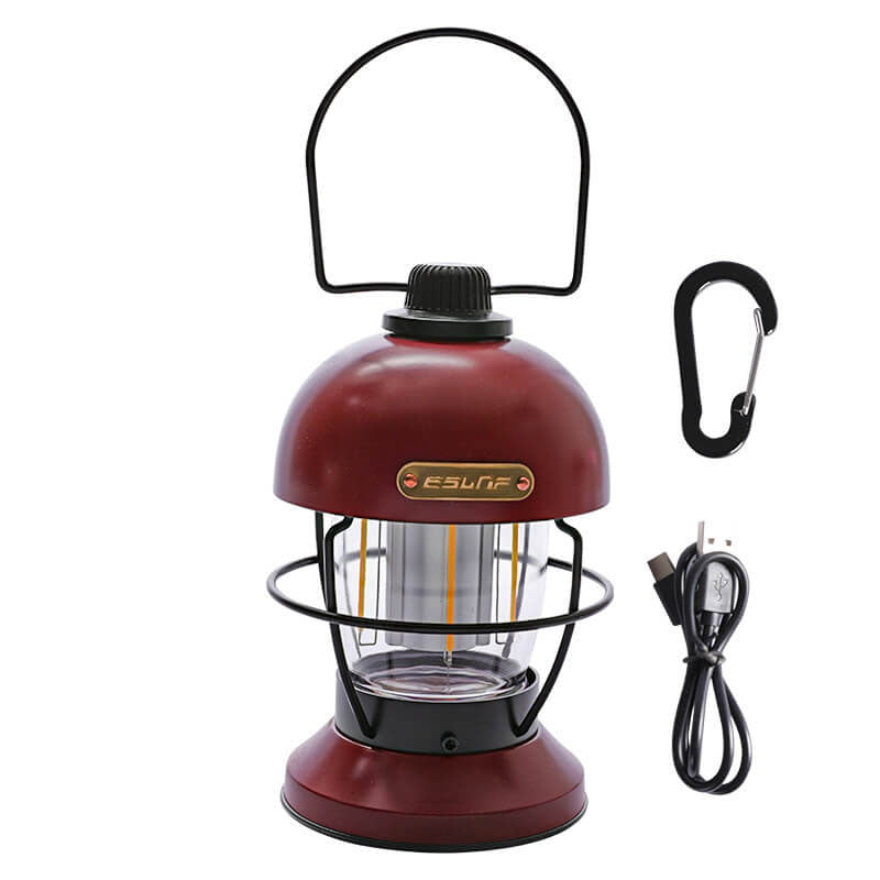 Lumière extérieure LED de camping portative en forme de champignon en fer moderne 