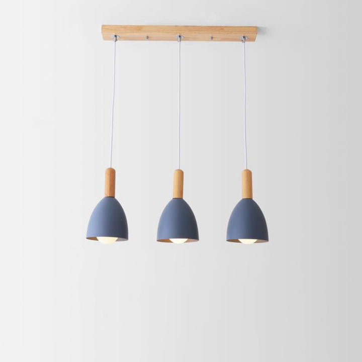 Nordischer minimalistischer Macaron einfarbiger 1/3-Licht-Kronleuchter 
