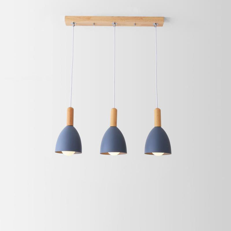 Nordic Minimalist Macaron Solid Color 1/3-Light Chandelier