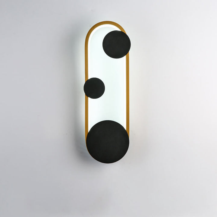 Lámpara de Aplique de Pared LED Ovalada Redonda Minimalista Moderna 