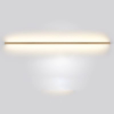 Japanese Simple Solid Wood Strip LED Wall Sconce Lamp