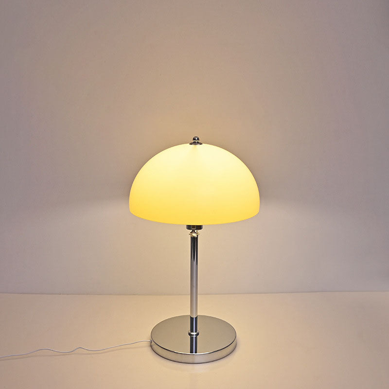 Lampe de table USB à LED en acrylique transparent en forme de dôme vintage nordique 