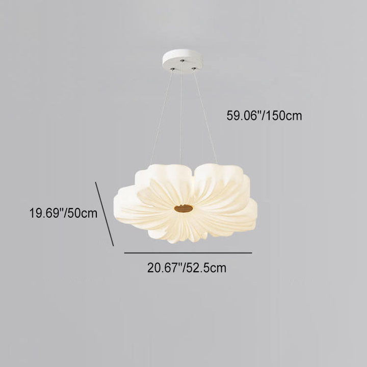 Moderne Einfachheit Eisen Acryl Blütenblatt Schirm LED Pendelleuchte für Wohnzimmer 