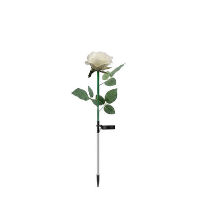 Creative Simulation Rose Decoration Solar Outdoor Lawn LED Garden Ground Insert Landscape Light