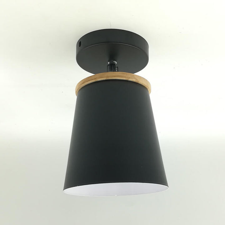 Luz de techo semi empotrada de 1 luz Nordic Macaron Column 