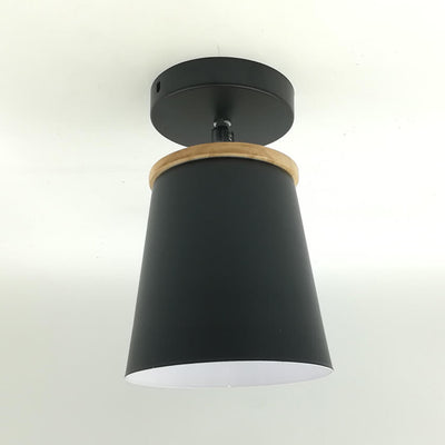 Nordic Macaron Column 1-Light Semi-Flush Mount Ceiling Light