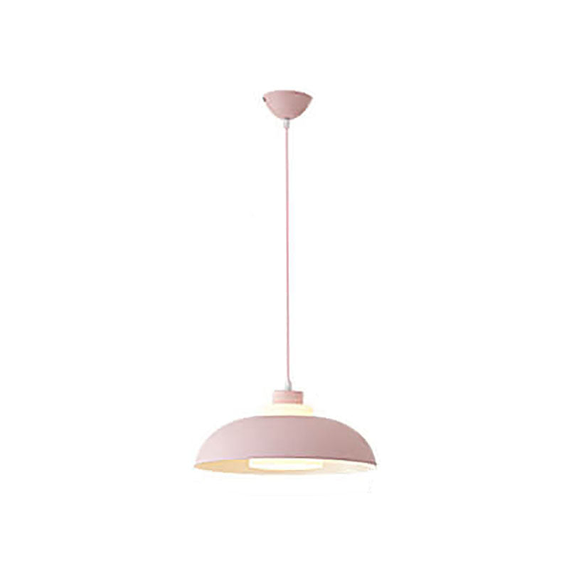 Modern Solid Color Macaron Acrylic Aluminum 1-Light Pendant Light