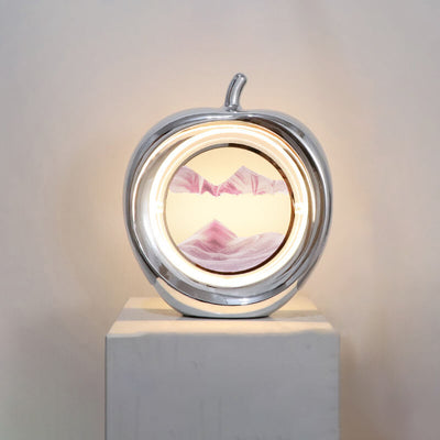 Creative Apple Quicksand Painting Decorative Ambient LED Table Lamp