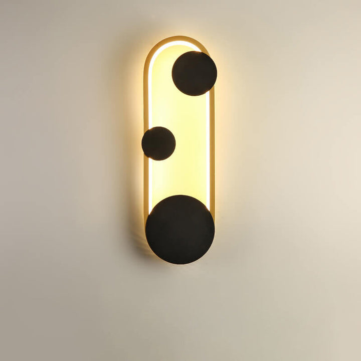 Lámpara de Aplique de Pared LED Ovalada Redonda Minimalista Moderna 