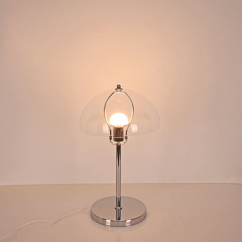 Nordic Vintage Clear Dome Acrylic LED USB Table Lamp