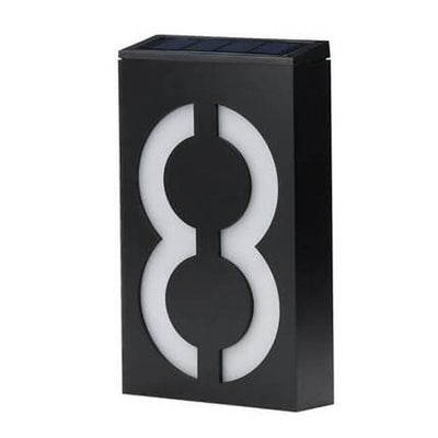 Panneau de porte solaire numérique RGB LED, lampe murale de décoration extérieure