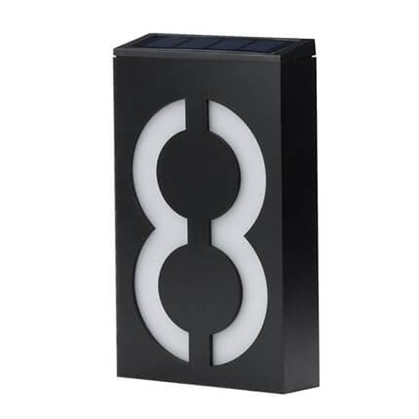 Panneau de porte solaire numérique RGB LED, lampe murale de décoration extérieure