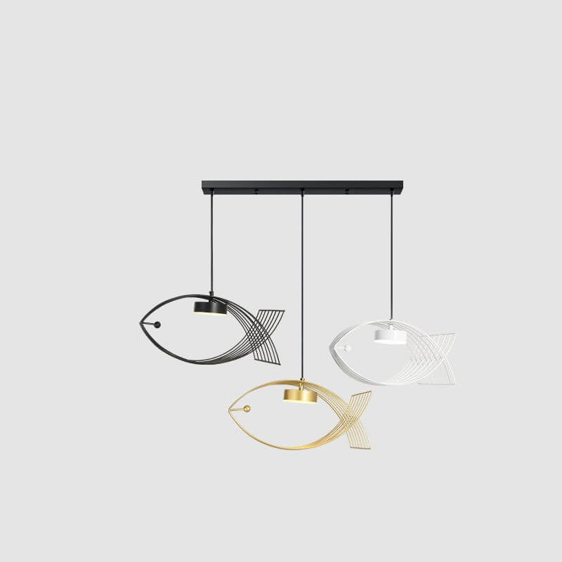 Moderner Acryl Fisch Kreatives Design LED Kronleuchter 