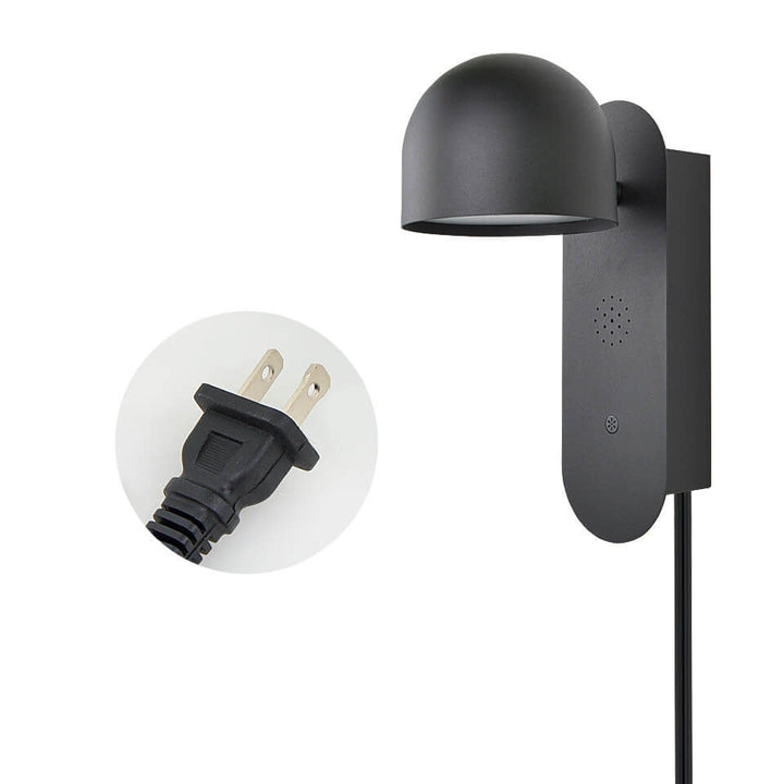 Lampe murale LED en acrylique avec contrôle vocal et tête ronde de couleur unie moderne 