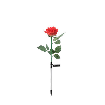 Creative Simulation Rose Decoration Solar Outdoor Lawn LED Garden Ground Insert Landscape Light