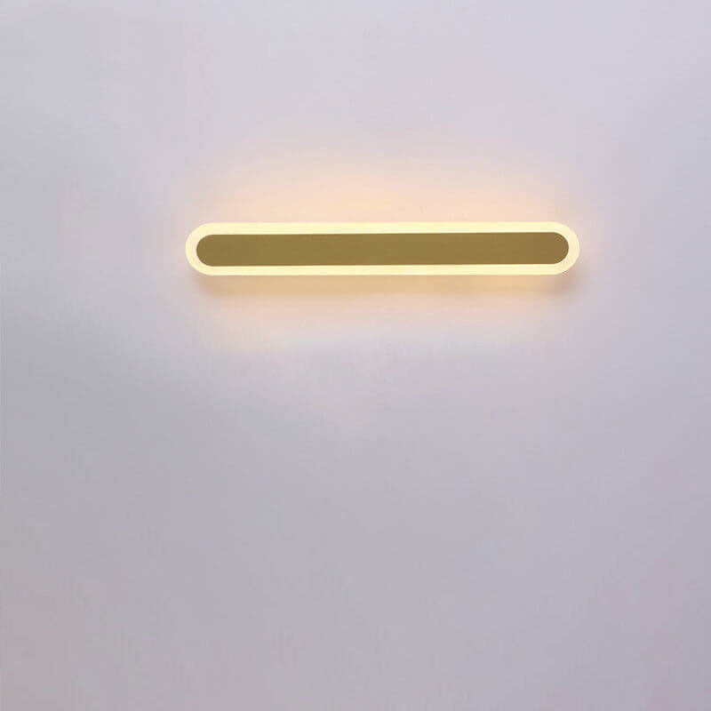 Modern Minimalist Long Bar Iron Acrylic LED Wall Sconce Lamp