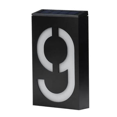 Panneau de porte solaire numérique RGB LED, lampe murale de décoration extérieure