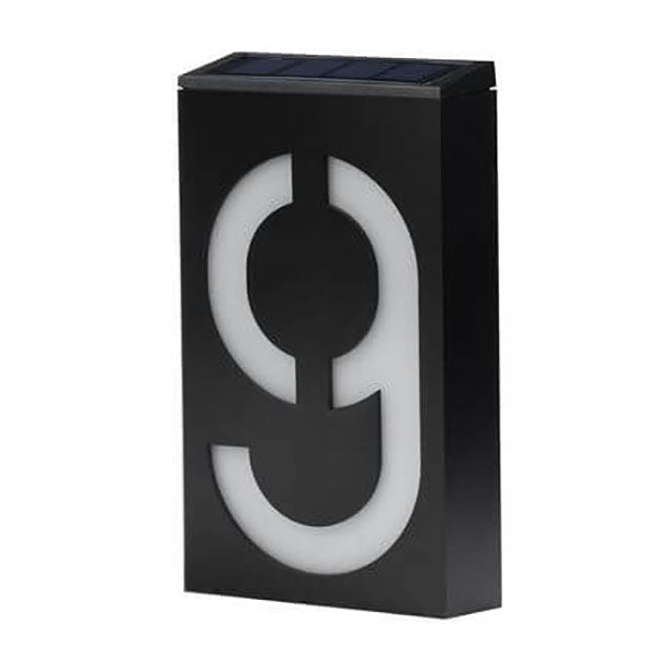 Panneau de porte solaire numérique RGB LED, lampe murale de décoration extérieure