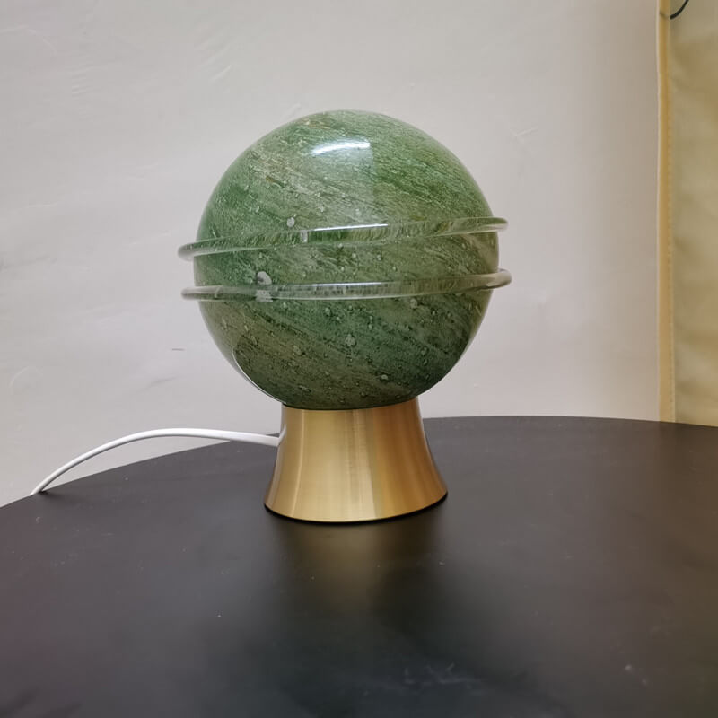 Lámpara de Mesa USB de 1 Luz con Bola de Océano Estrellado Creativa Moderna 