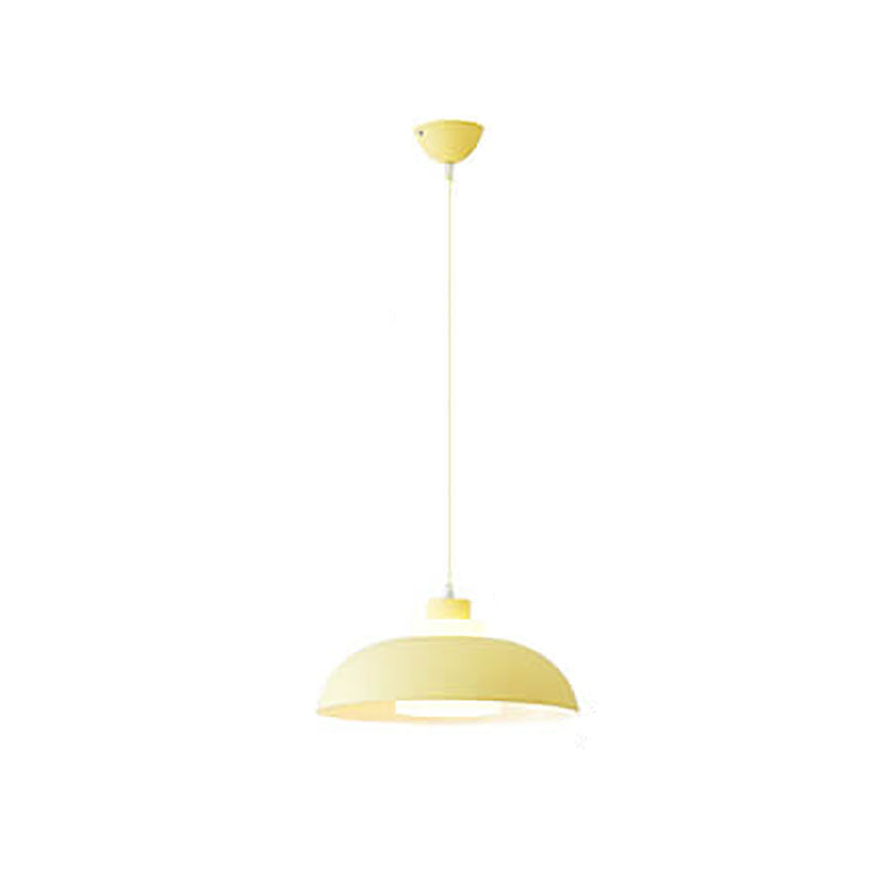 Modern Solid Color Macaron Acrylic Aluminum 1-Light Pendant Light