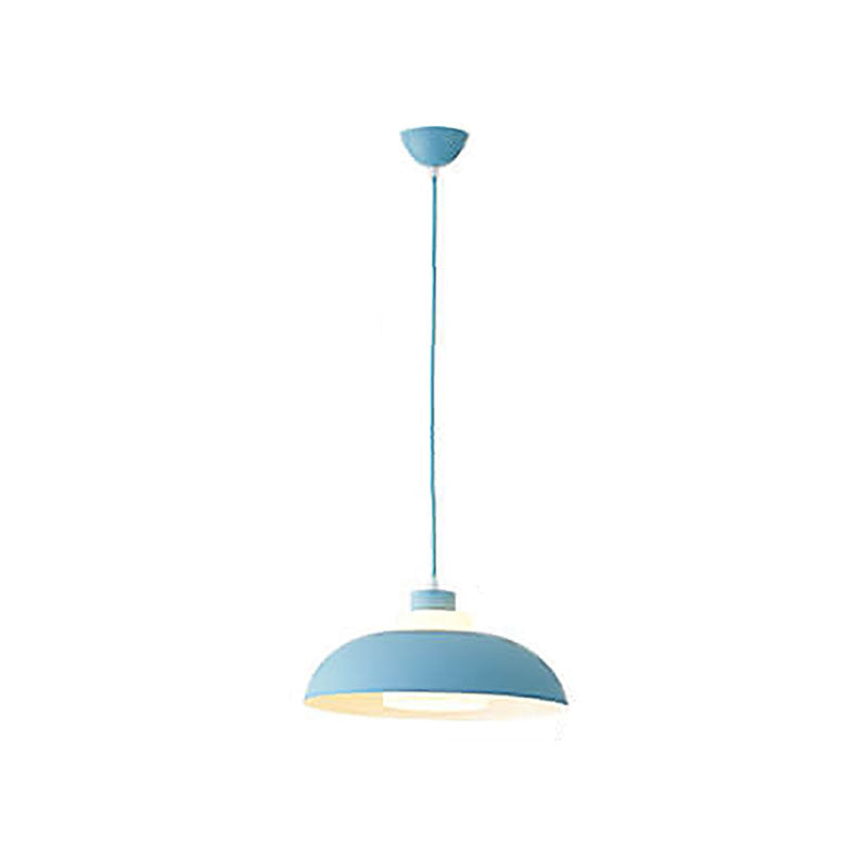Modern Solid Color Macaron Acrylic Aluminum 1-Light Pendant Light
