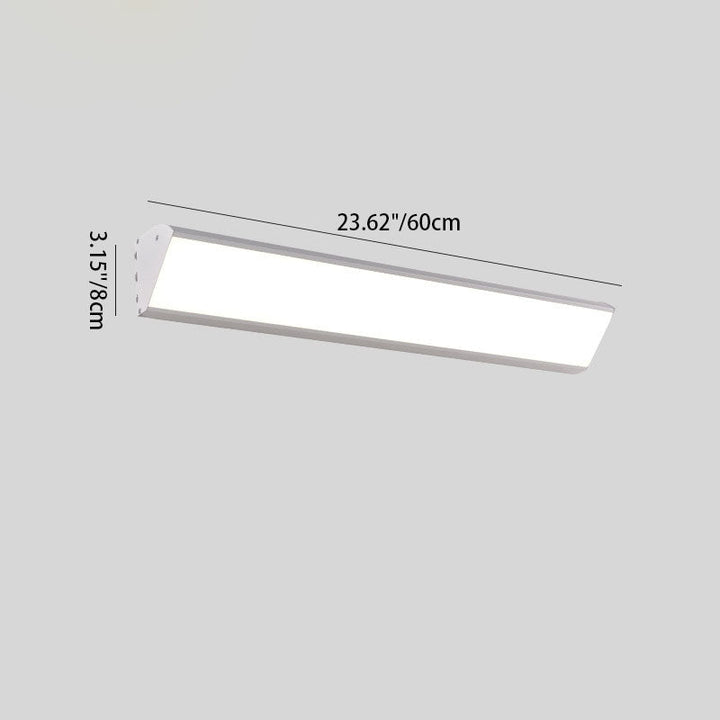 Contemporary Industrial Rectangular Aluminum PC Waterproof LED Wall Sconce Lamp For Outdoor Patio