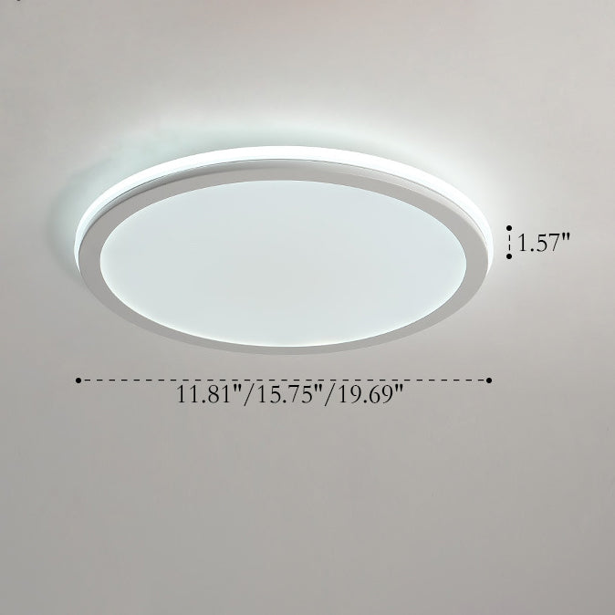 Moderne Kreativkreis Eisen LED Deckenleuchte 