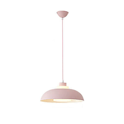 Modern Solid Color Macaron Acrylic Aluminum 1-Light Pendant Light