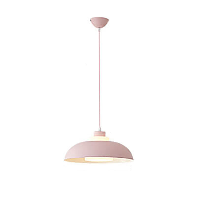 Modern Solid Color Macaron Acrylic Aluminum 1-Light Pendant Light