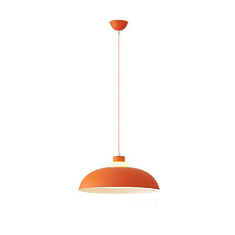 Modern Solid Color Macaron Acrylic Aluminum 1-Light Pendant Light