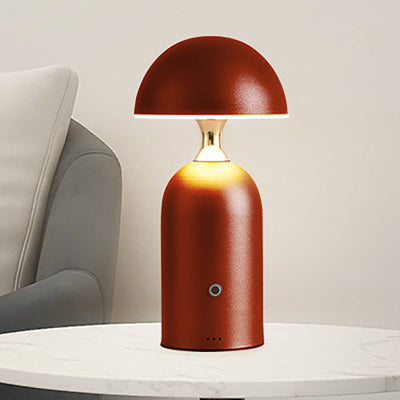 Modern Simplicity Hardware Semi-Circular Shade Column Base USB LED Table Lamp For Home Office