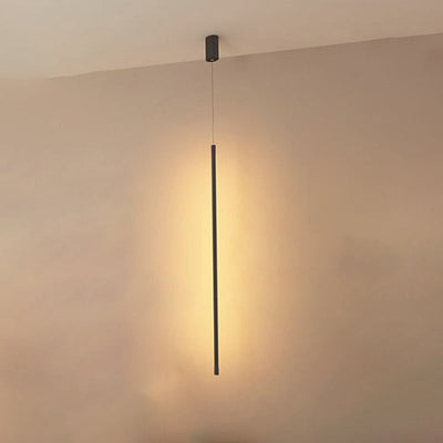 Moderne minimalistische Aluminium-Straigh-Line-LED-Pendelleuchte für Wohnzimmer 
