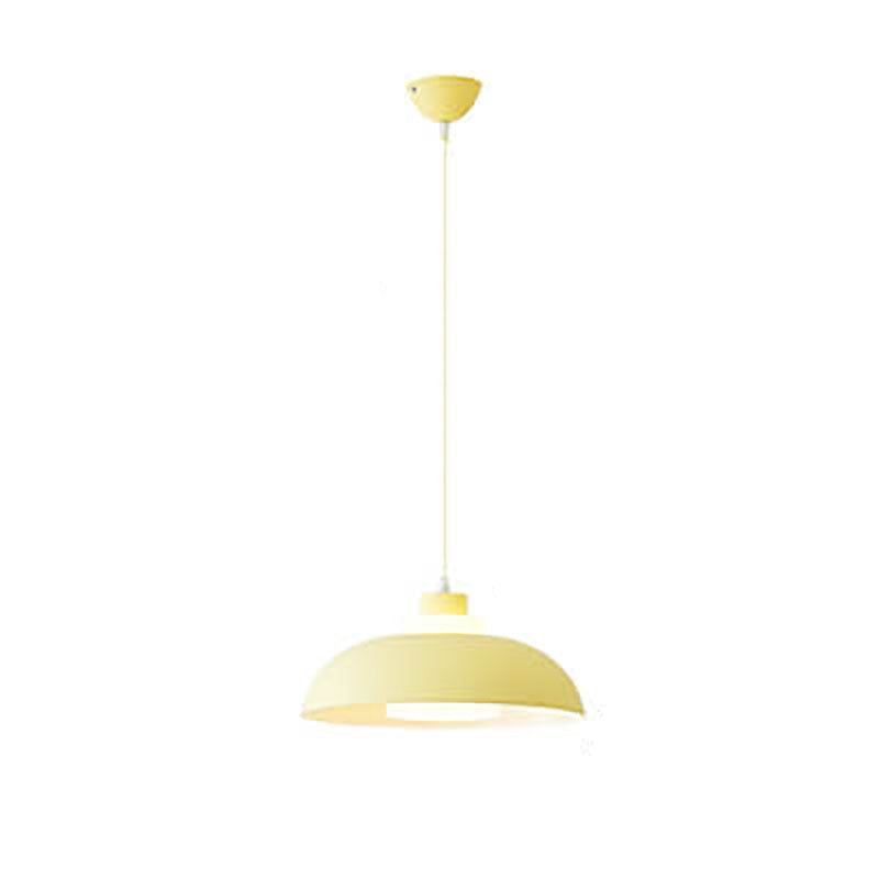 Modern Solid Color Macaron Acrylic Aluminum 1-Light Pendant Light