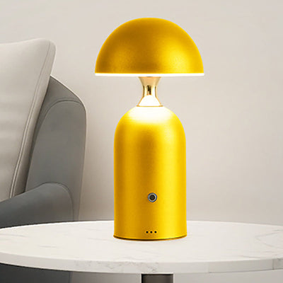 Modern Simplicity Hardware Semi-Circular Shade Column Base USB LED Table Lamp For Home Office