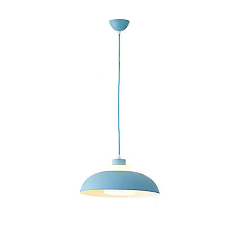 Modern Solid Color Macaron Acrylic Aluminum 1-Light Pendant Light