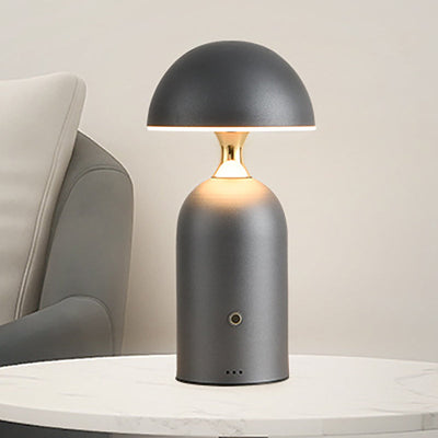 Modern Simplicity Hardware Semi-Circular Shade Column Base USB LED Table Lamp For Home Office