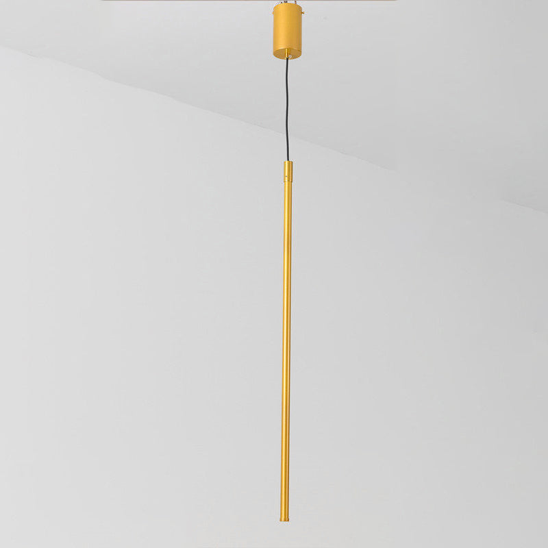 Moderne minimalistische Aluminium-Straigh-Line-LED-Pendelleuchte für Wohnzimmer 