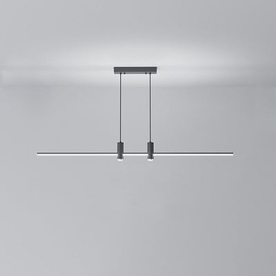 Modern Minimalist Geometric Line Combination LED Island Light Chandelier For Dining Room