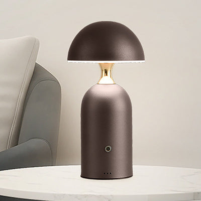 Modern Simplicity Hardware Semi-Circular Shade Column Base USB LED Table Lamp For Home Office