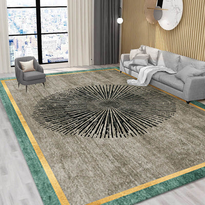 Modern Luxury Pattern Rectangular Bedroom Living Room Rugs