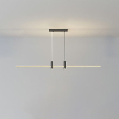 Modern Minimalist Geometric Line Combination LED Island Light Chandelier For Dining Room