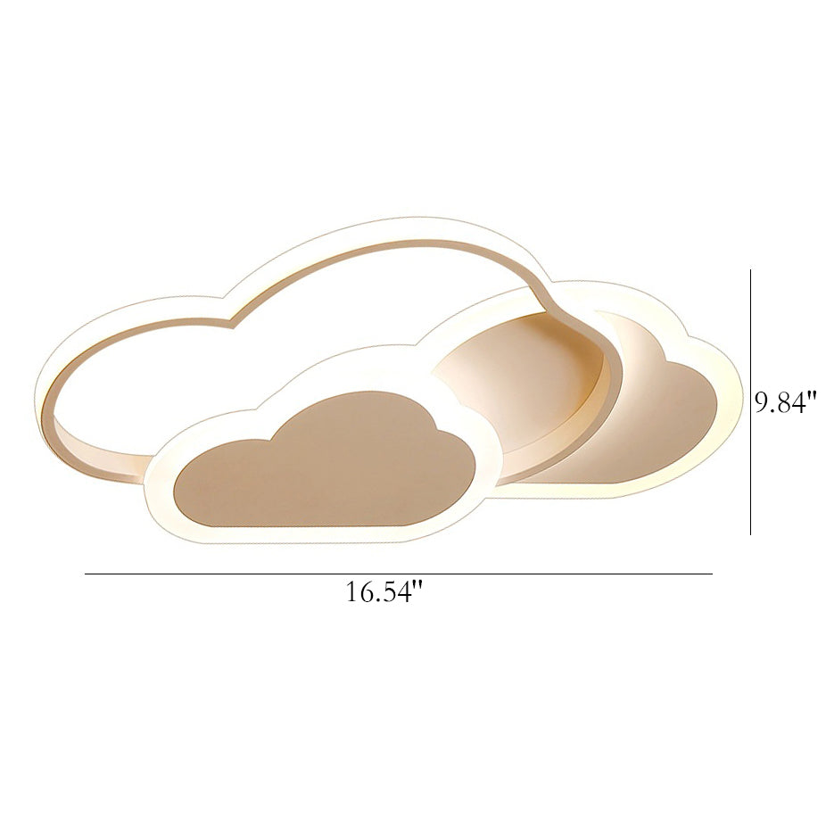 Cartoon Kreative Cloud LED Deckenleuchte mit bündiger Montage 