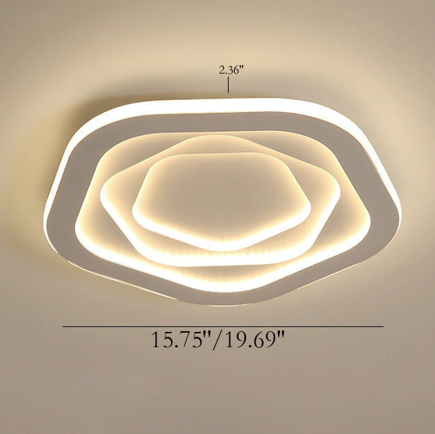 Moderne minimalistische Pentagramm-Eisen-LED-Deckenleuchte 