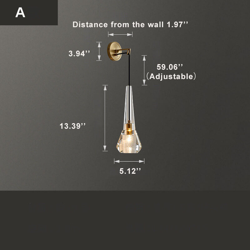 مصباح حديث كريستال 1-ضوء هندسي 