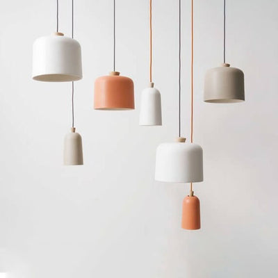 Modern Macaron Cylinder Aluminum 1-Light Pendant Light