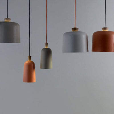 Modern Macaron Cylinder Aluminum 1-Light Pendant Light