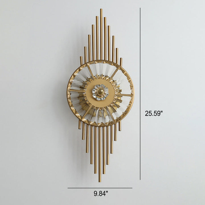 Applique murale LED design créatif en cristal de luxe 