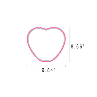 Creative Aluminum Heart Shape LED Night Light Table Lamp